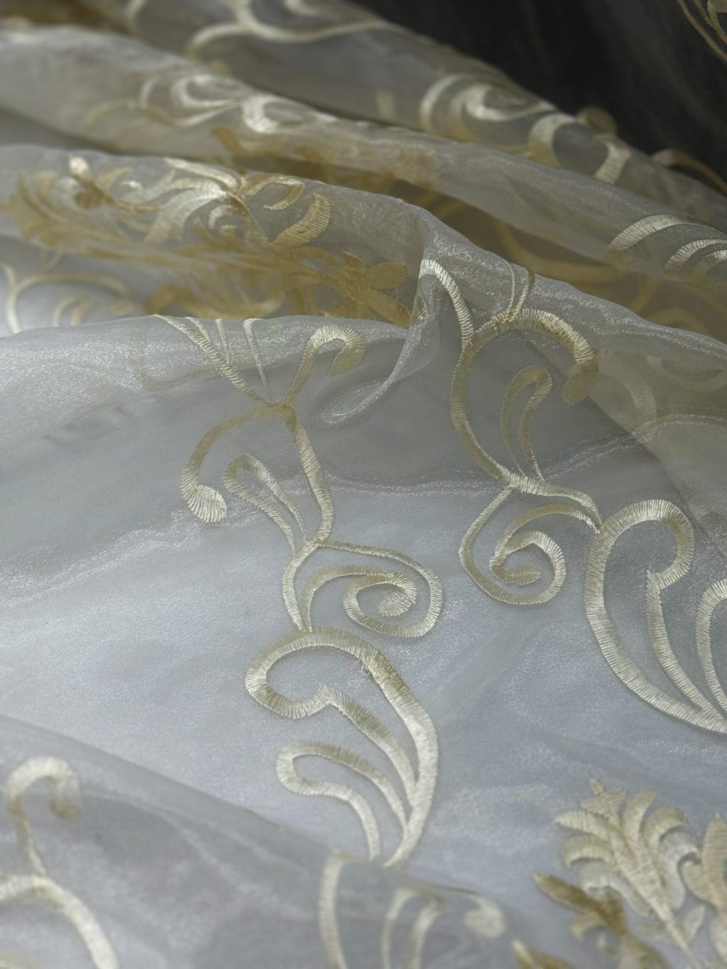 Embroidery Sheer Light Gold