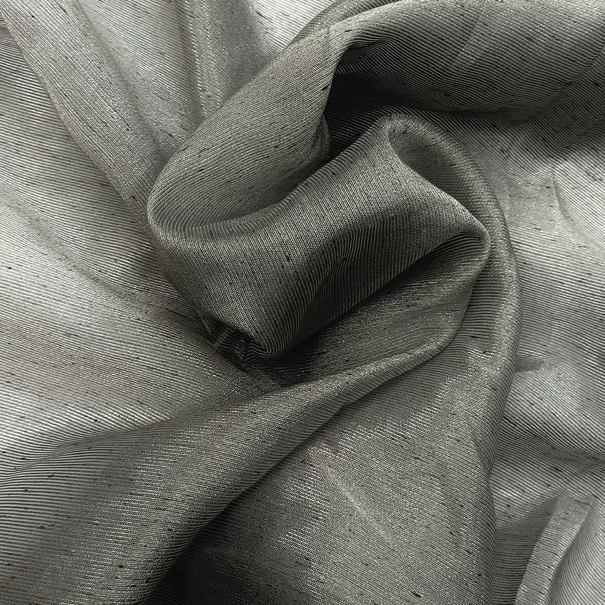 Strip Fabric Sheer Gray color.