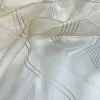 Strip Fabric Sheer Beige color.