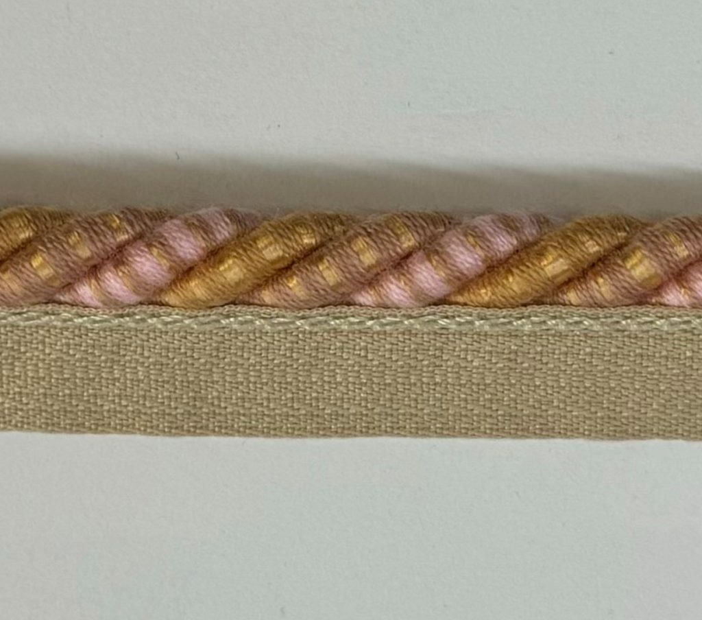 cord trim pink and orange