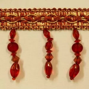 Trim Beaded Design 1 Red