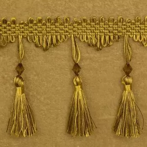 Trim Beaded Design 17 Antique Gold