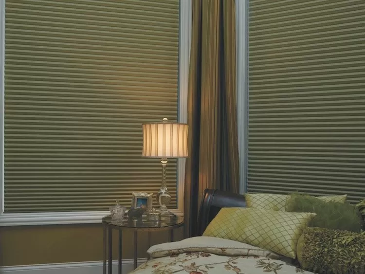 Room Darkening Duette® honeycomb shades , Blackout