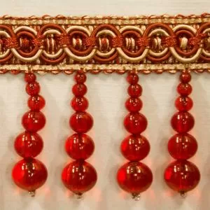 Trim Beaded Design 3 Red