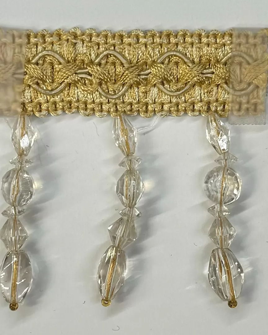 Design 1, Yellow Gold , Beaded Trim