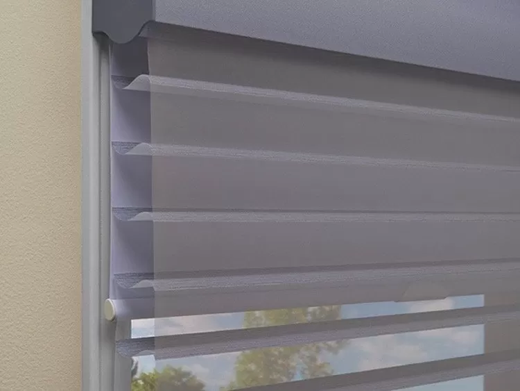 Two shades in one: Silhouette® A Deux™ window shadings , Blackout