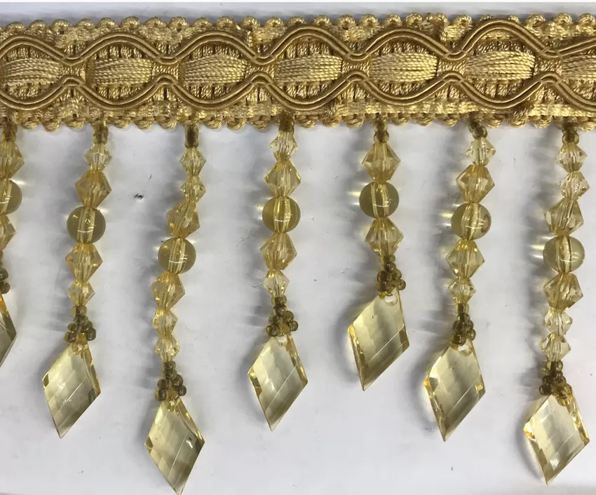 Beaded Trim Gold