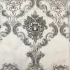 Damask Embroidery Sheer Gray