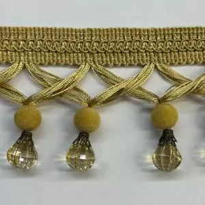 Beaded Trim , Design 29 , Yellow