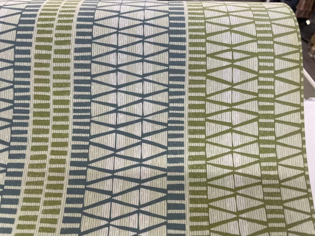 Vynil fabric Blue green