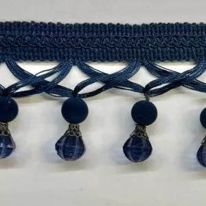 Beaded Trim , Design 29 , Blue