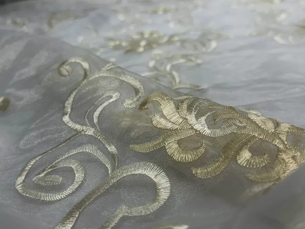 Embroidery Sheer Light Gold