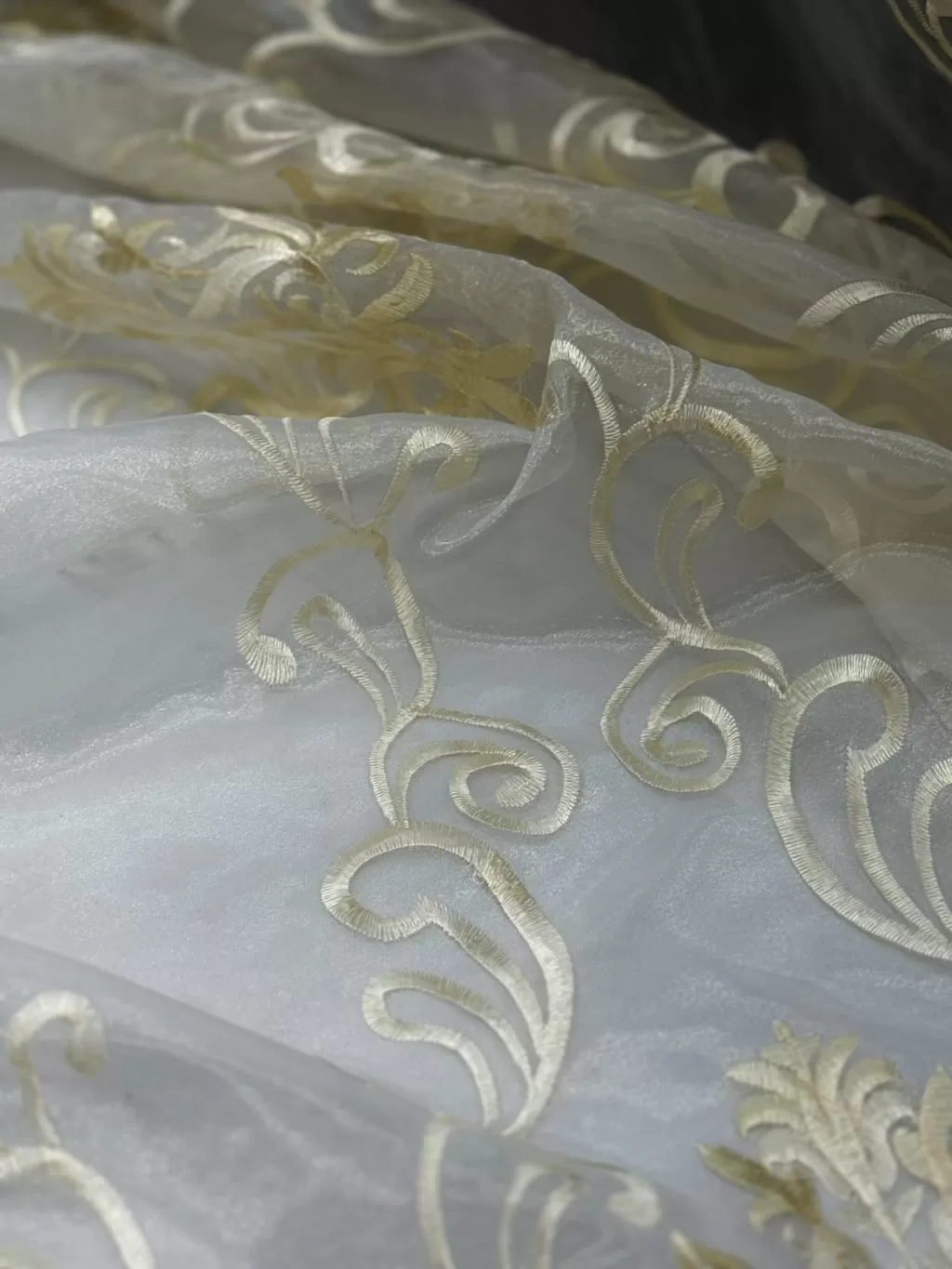 Embroidery Sheer Light Gold