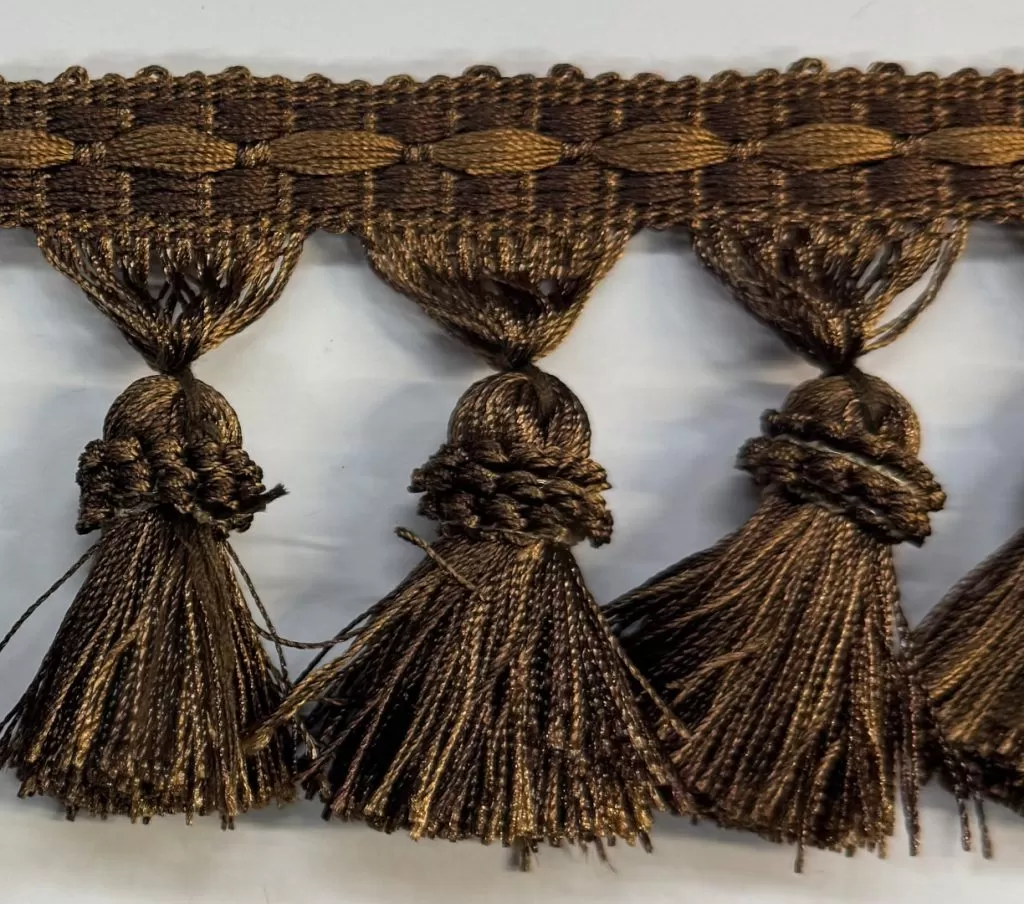 Design 13 , Brown, Tassel Trim .