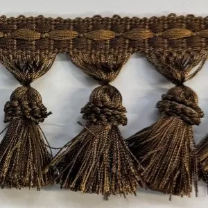 Design 13 , Brown, Tassel Trim .