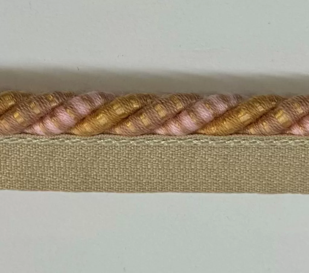 cord trim pink and orange