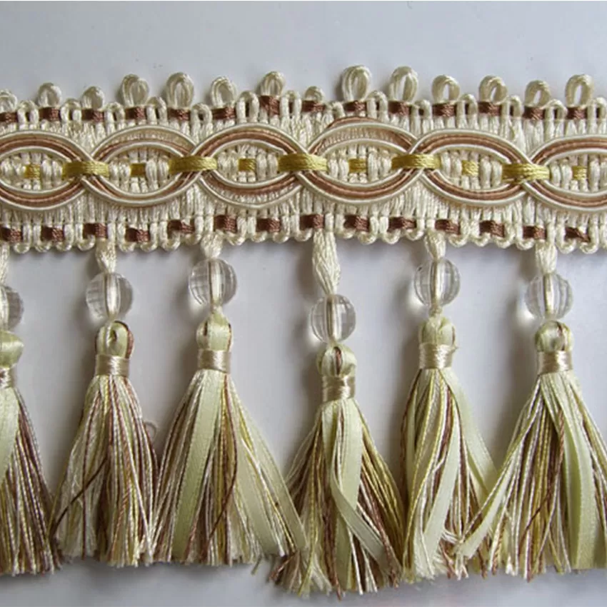 tassel trim white